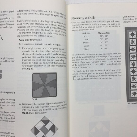 101 Quilt Blocks For Hand Piecing Linda Causee Paperback Book Patterns Templates - Picture 3 of 12